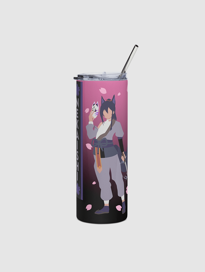 Stainless steel tumbler - Standard | Dark Mode | Pink Fade product image (1)