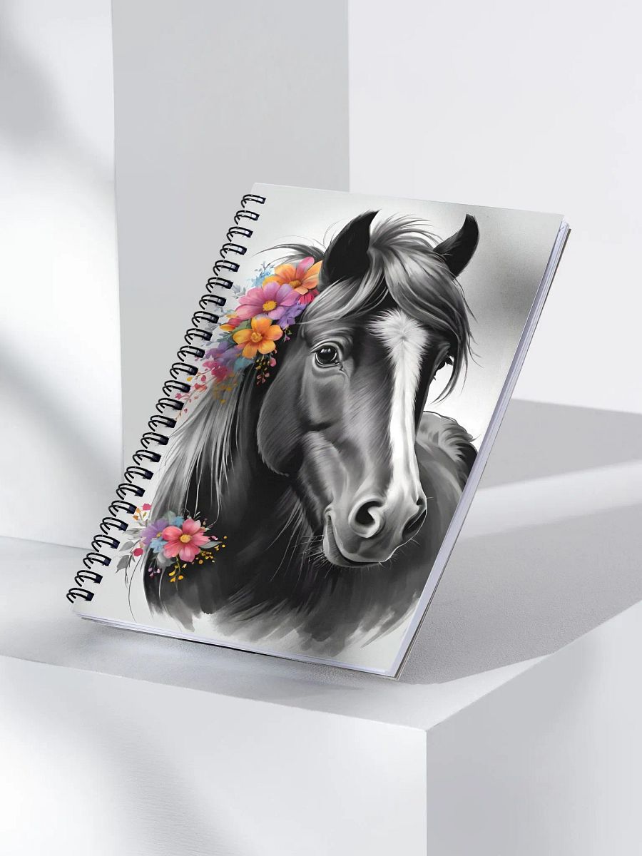 Floral Equine Elegance Spiral Notebook product image (3)
