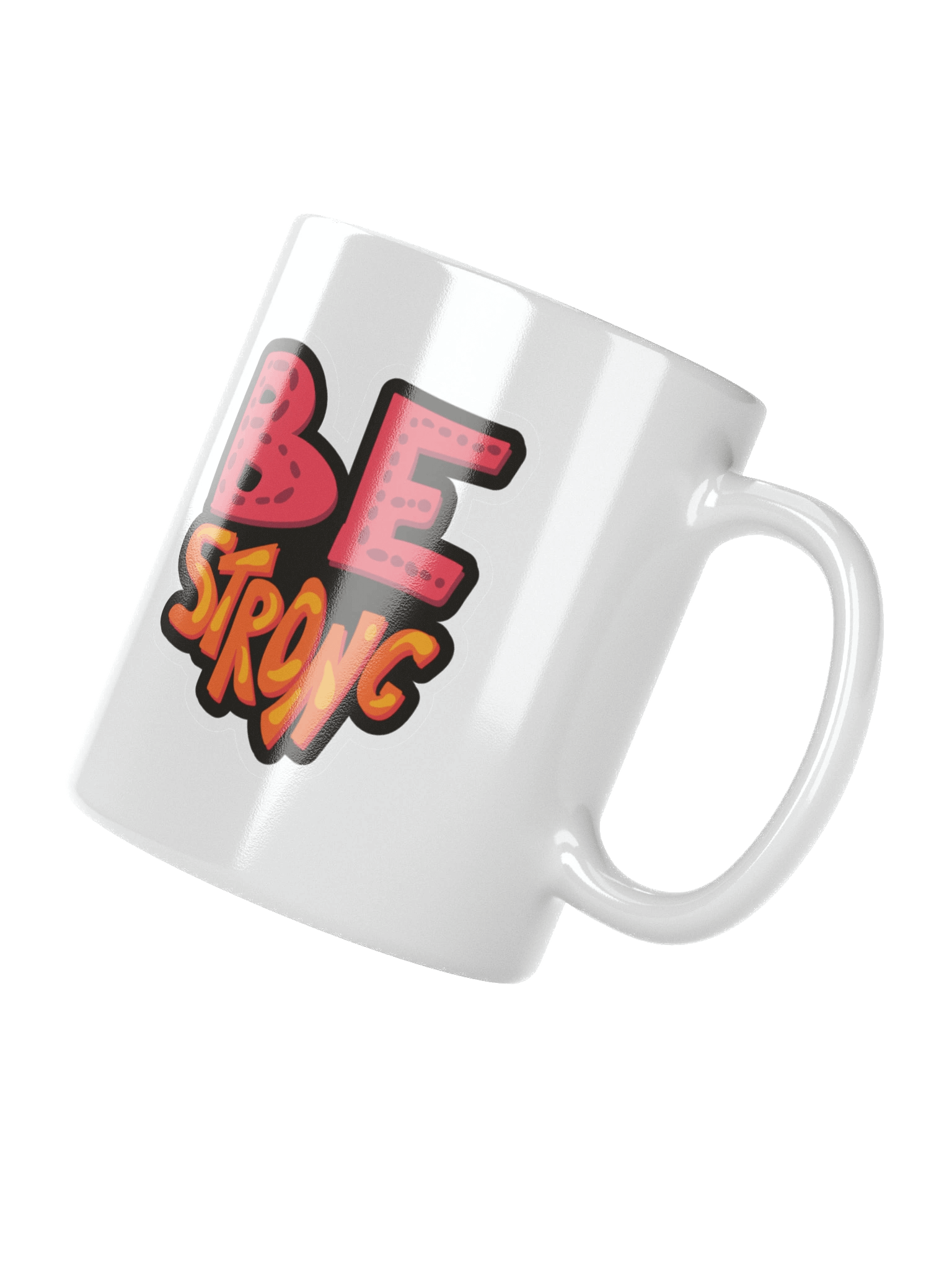 BE STRONG White Glossy Mug product image (3)