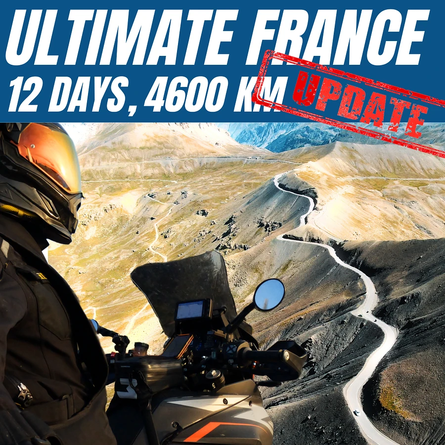 ULTIMATE FRANCE TOUR, 12 DAYS, 4600 km, Tour Book & GPX Data product image (1)