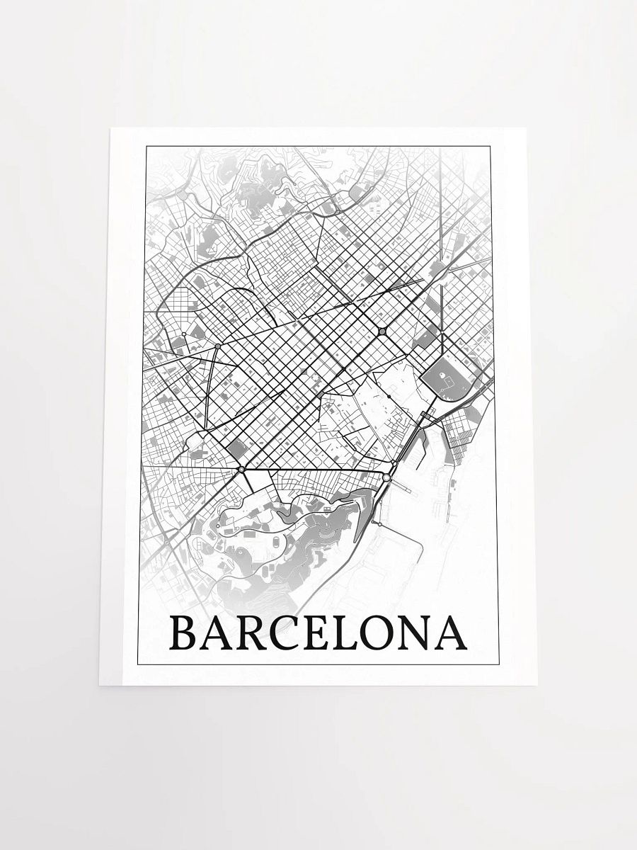 Barcelona, Spain, city map print product image (16)