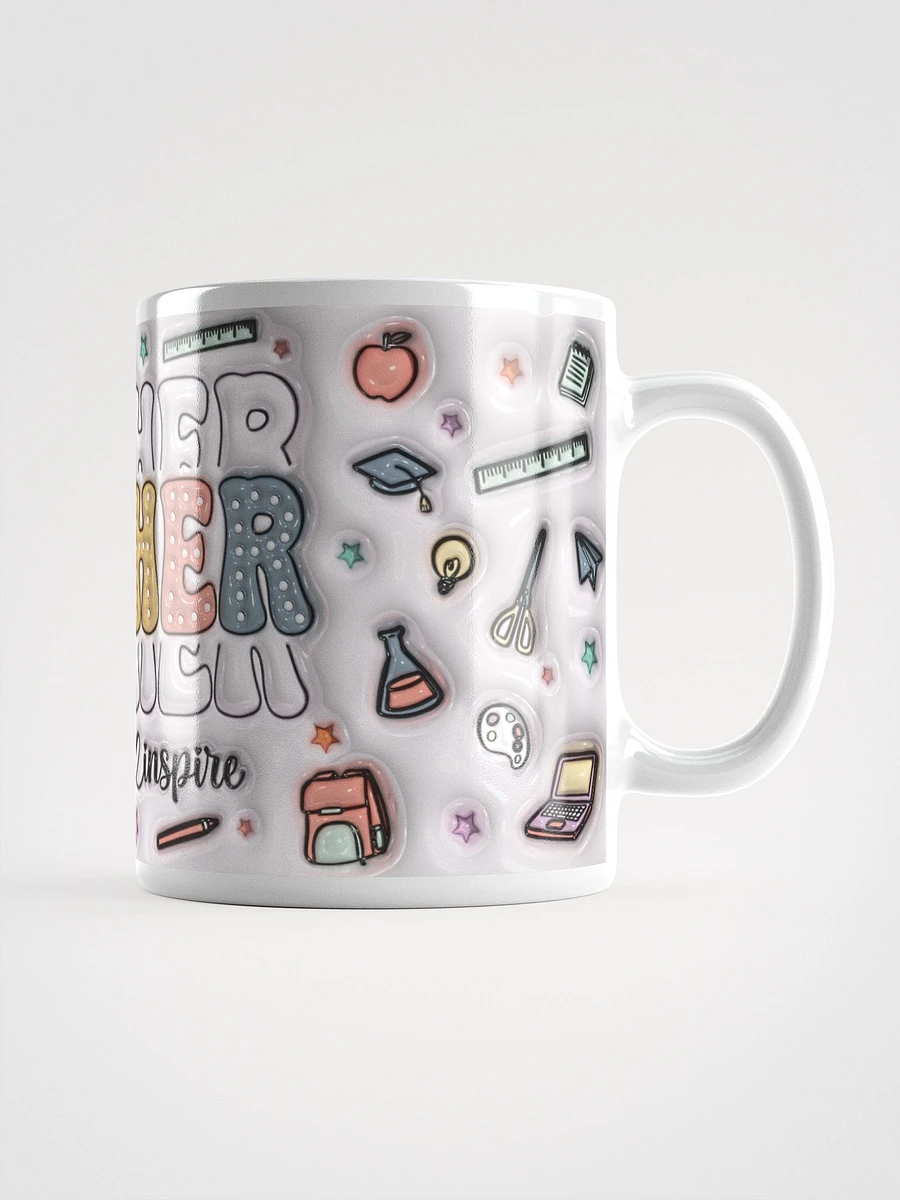 Teach Love Inspire Teacher Inflated Design Mug product image (5)