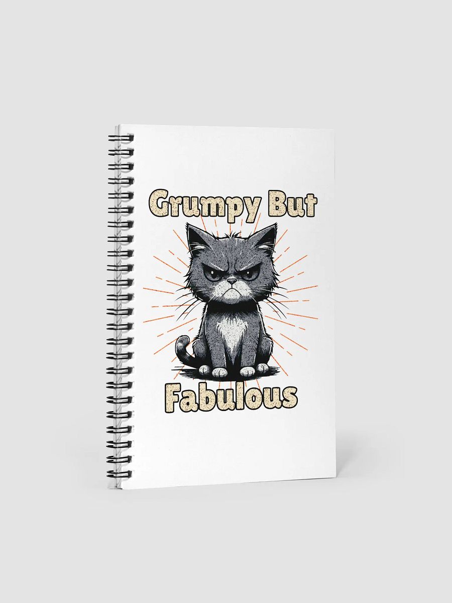 Grumpy But Fabulous Cat Notebook product image (2)