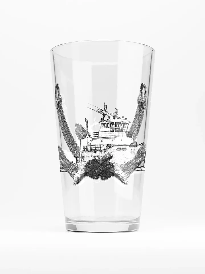 Twin Anchor Titan tug Sketch Pint Glass product image (1)