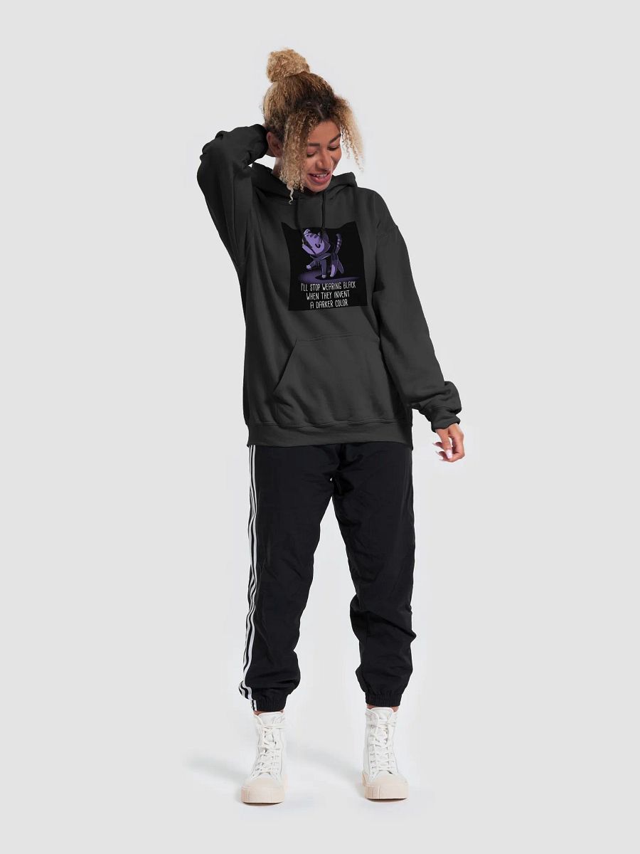 Sarcastic Purrfectly Dark Black Cat Hoodie product image (49)