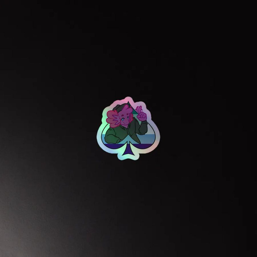 MLM in Spades | Kiss-Cut Holo Sticker product image (2)