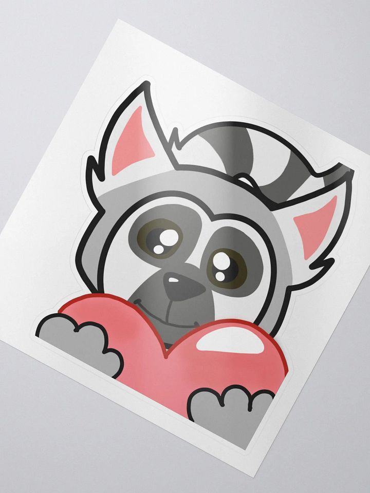Lemur Love Kiss Cut Sticker product image (2)