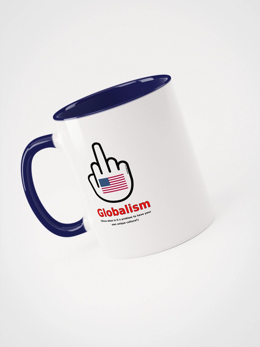 Two-tone Ceramic Mug-MisterFinger-Globalism-B product image (36)