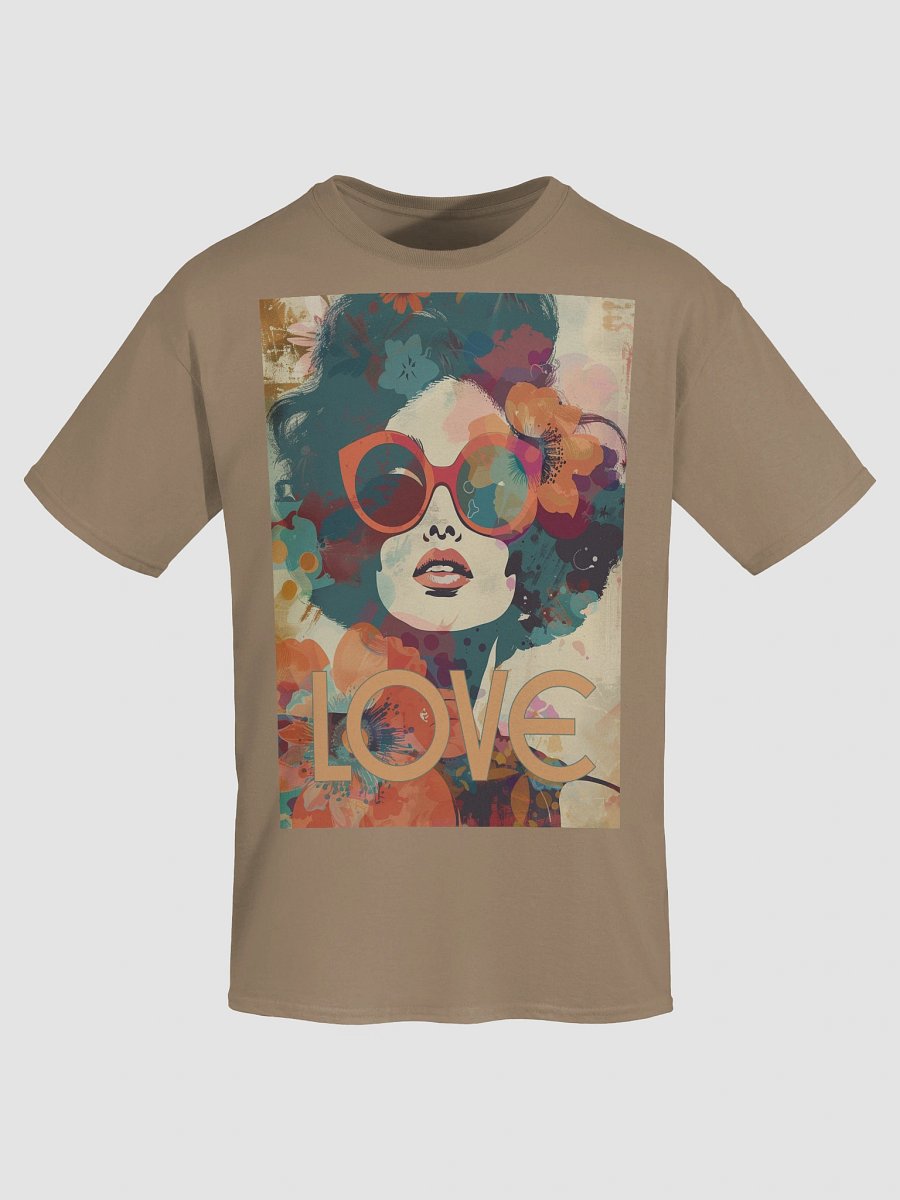 LOVE Retro T-Shirt – 60s Collage Art of Woman in Vintage Style product image (19)