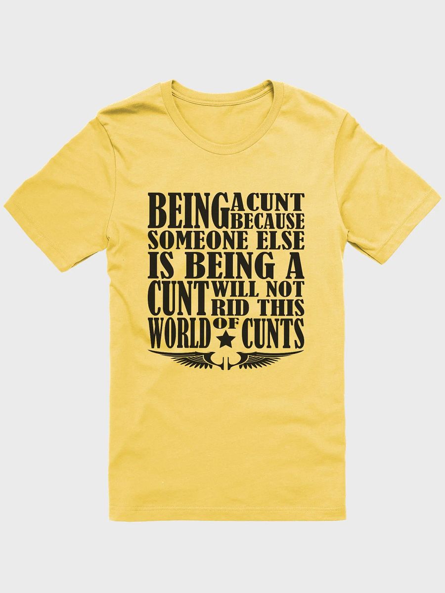 Stop Being A Cunt - Black Lettering - Bella+Canvas Supersoft T-Shirt product image (2)
