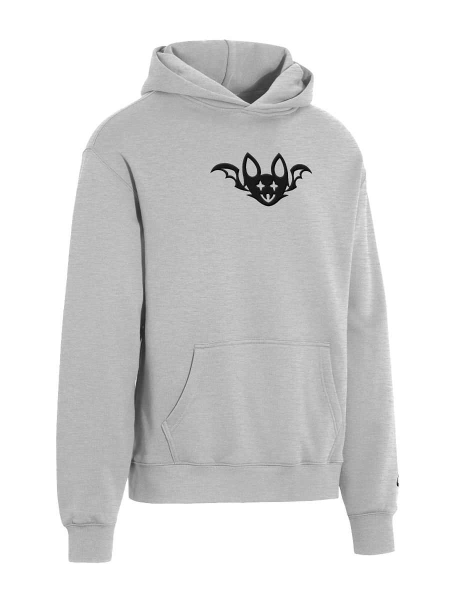 Black Embroidered Bat Unisex Oversized Hoodie product image (6)