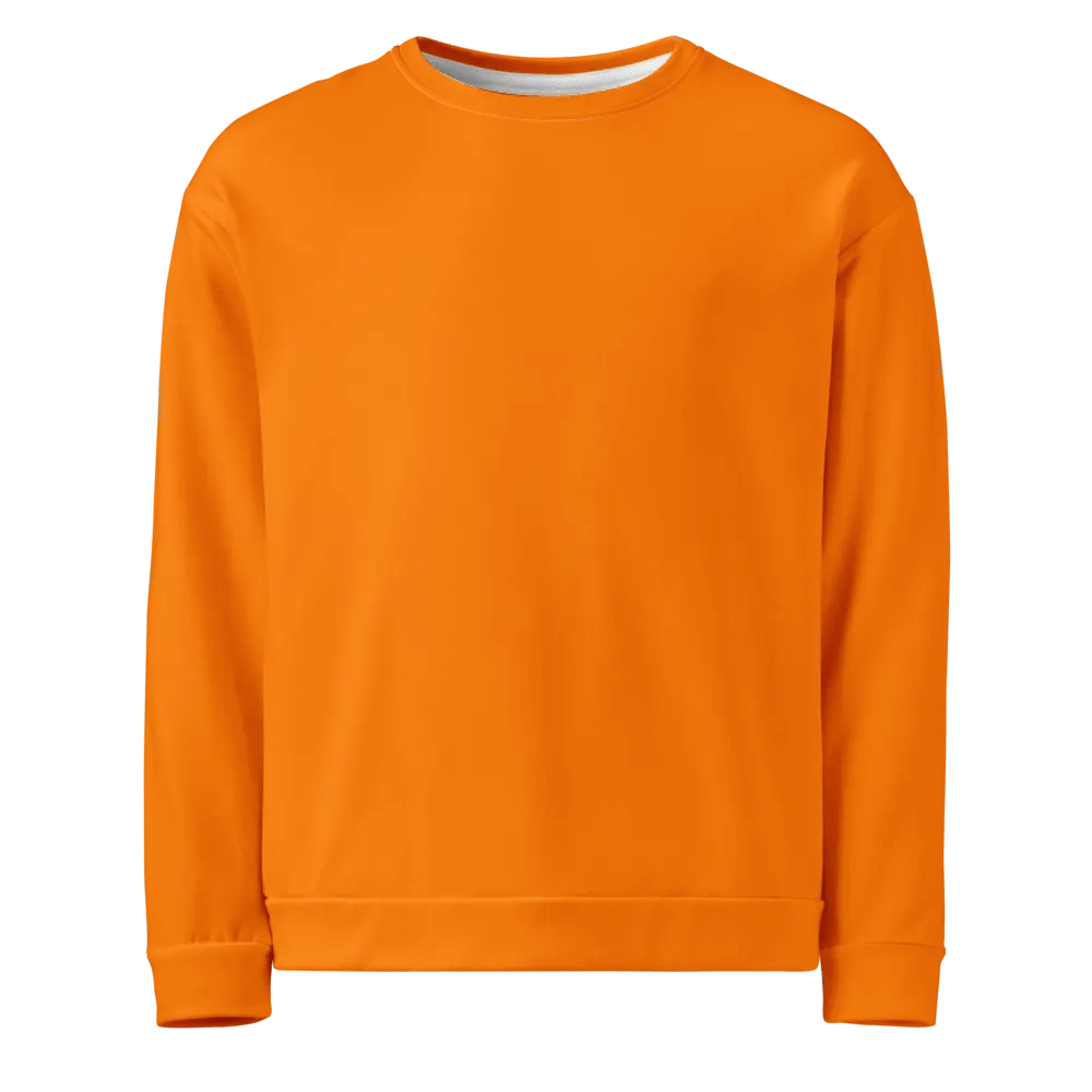 Plain Color Orange Sweatshirt product image (1)