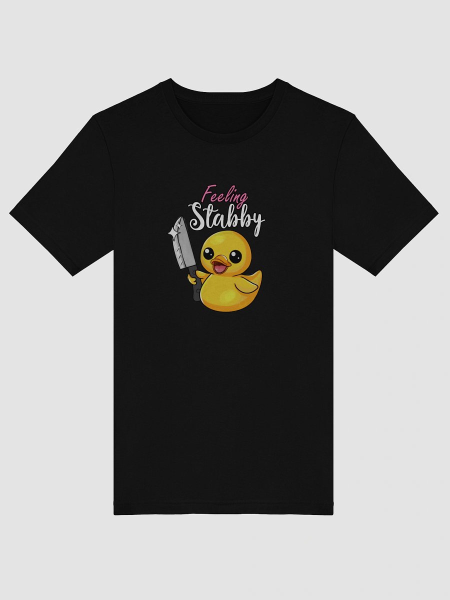 Stabby Ducky Bella Canvas Supersoft Black Tee Shirt Womenswear Streetwear product image (5)
