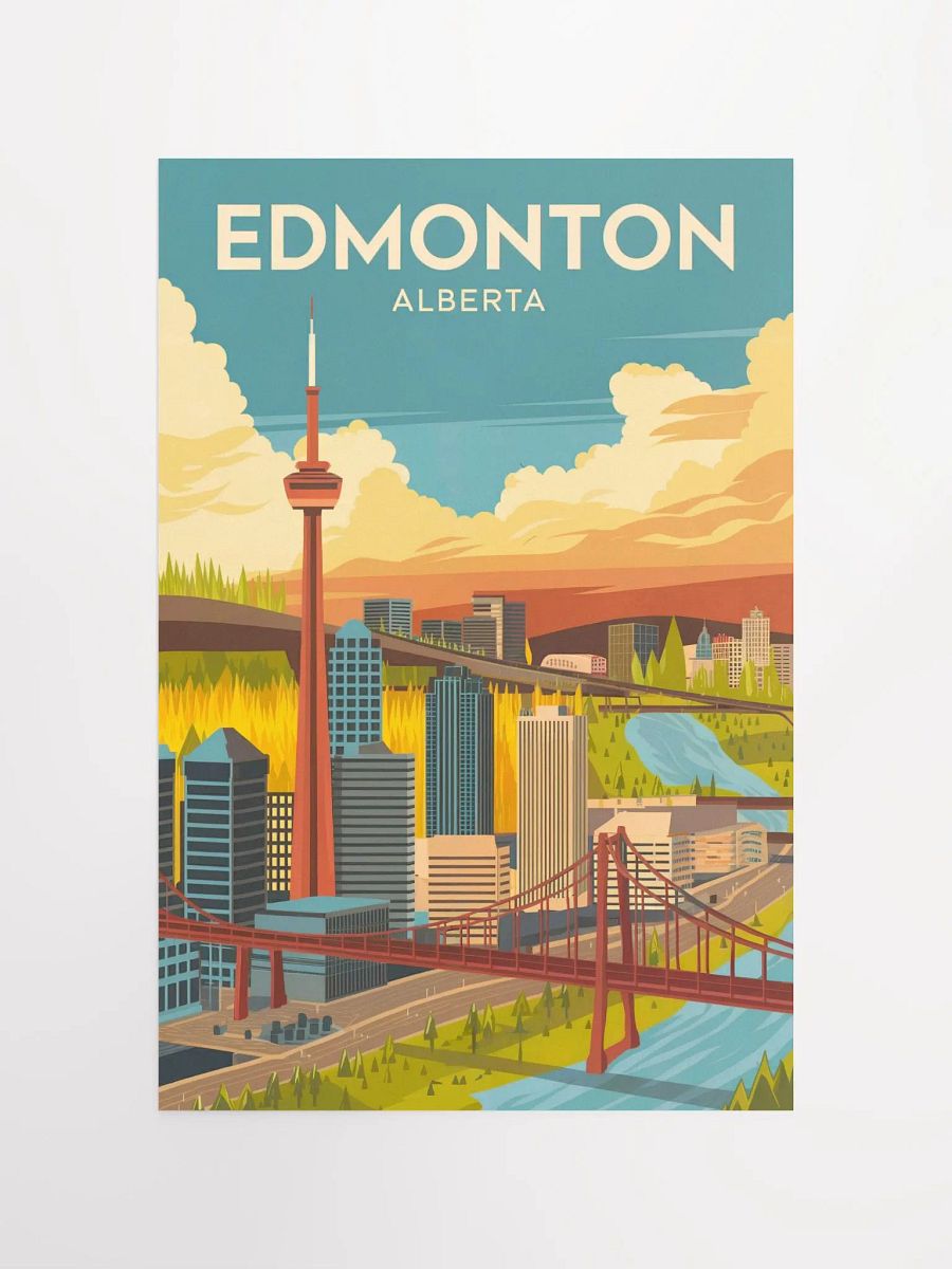 Edmonton Alberta Cityscape Premium Poster product image (4)