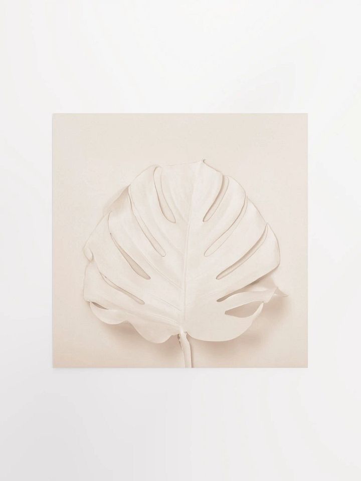 Beige Monstera Leaf Minimalist Art Print product image (6)