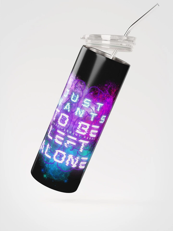 Just Wants to be Left Alone Stainless Steel Tumbler product image (4)