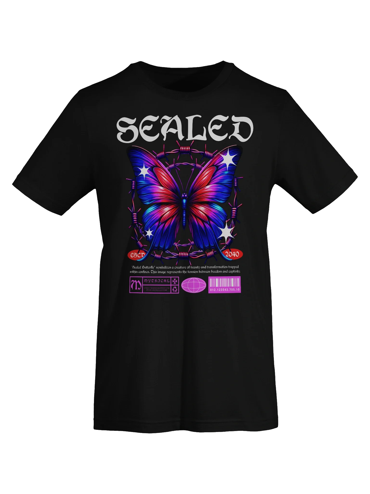 Stylish Sealed Butterfly T-Shirt for Everyday Wear product image (7)