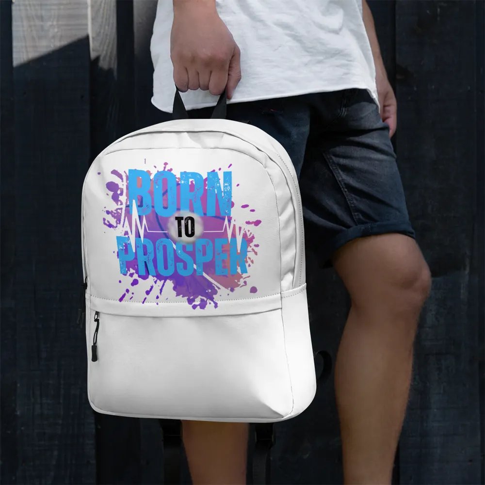 Born to Prosper Full Print Backpack product image (4)