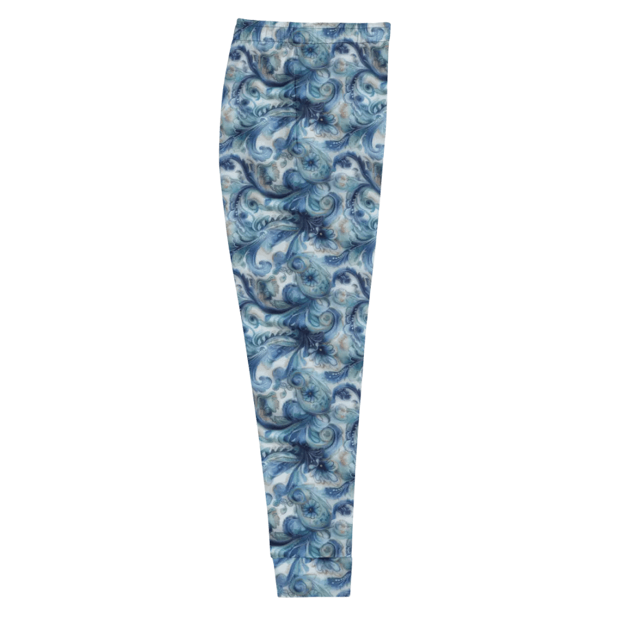 Blue Floral Lose Fit Joggers product image (10)