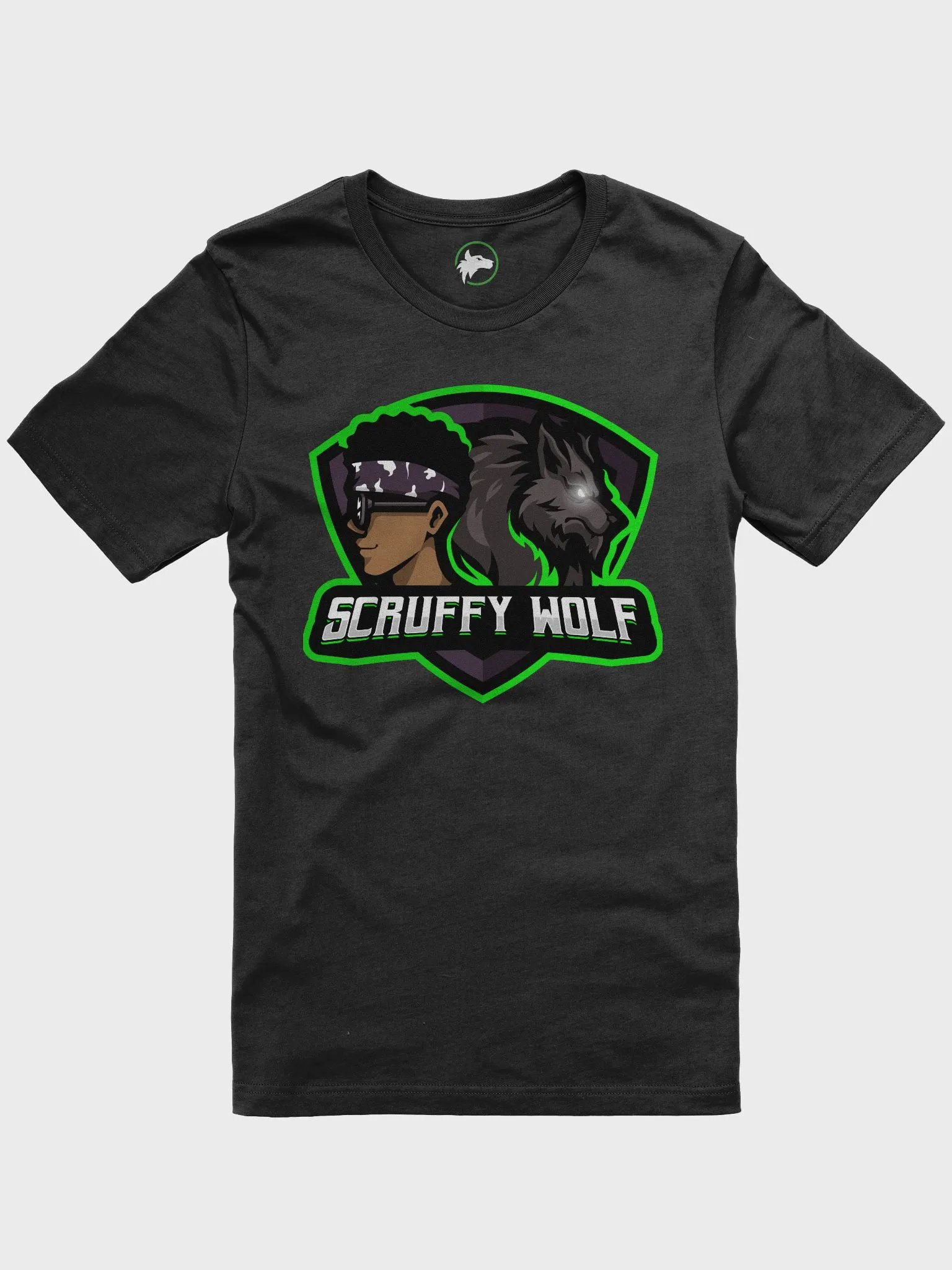 Scruffy Wolf Mascot Logo T-Shirt product image (1)