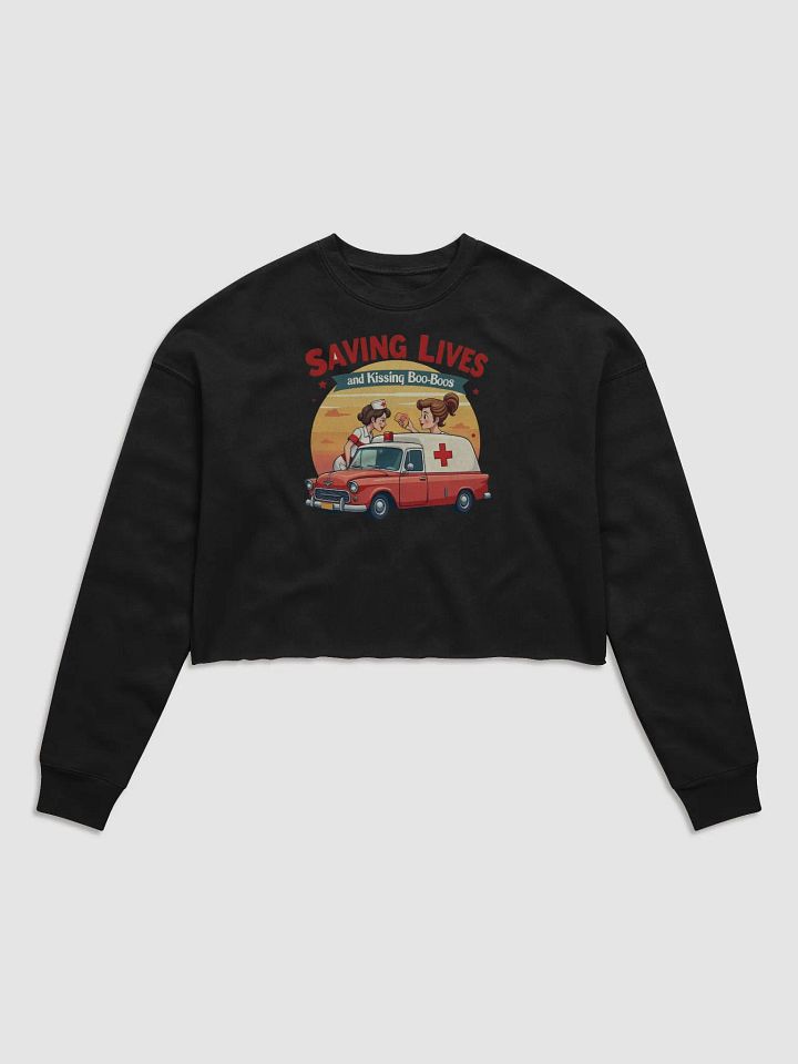 Retro Nurse Ambulance Fleece Sweatshirt product image (3)
