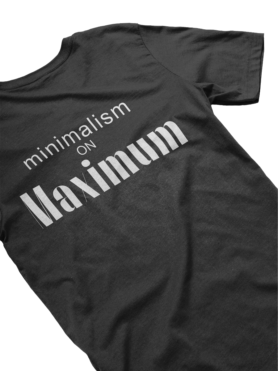 MOM - Minimalism On Maximum Label On Back T-Shirt product image (4)