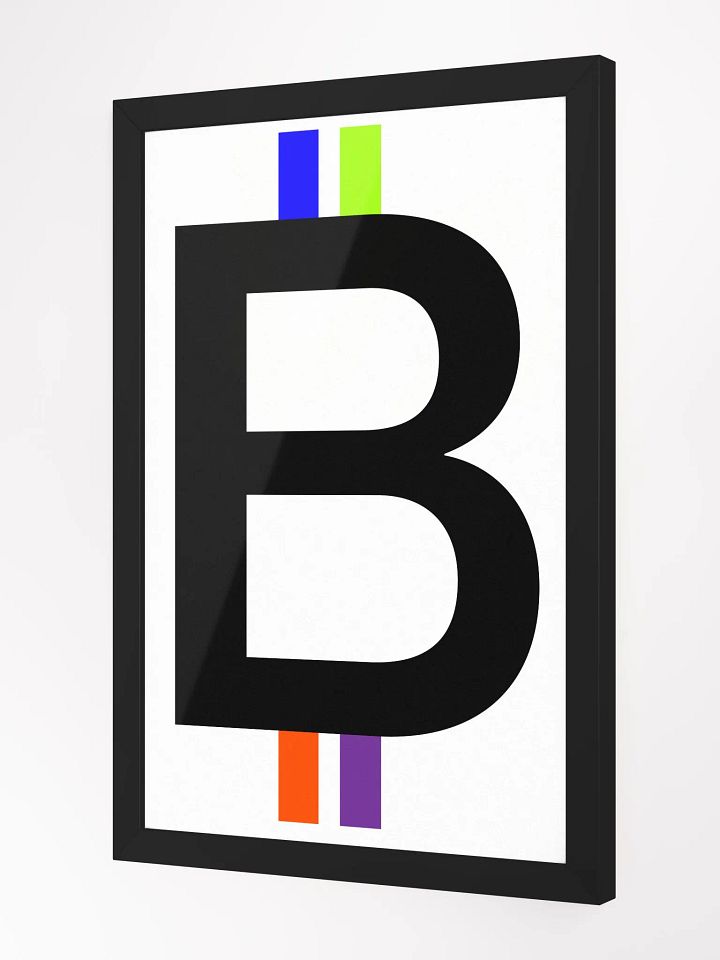 Bitcoin Spectrum (white) [framed] product image (2)