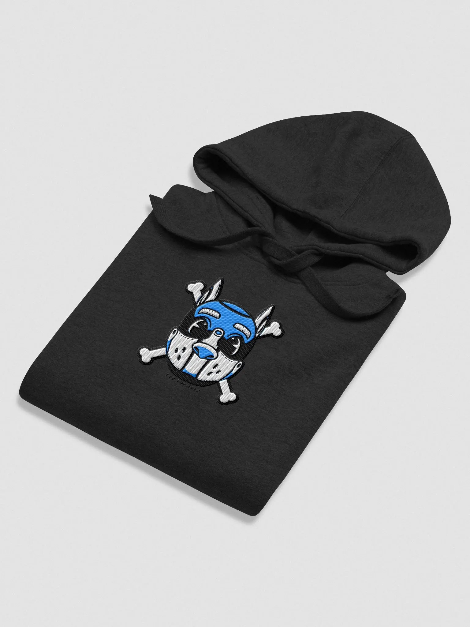 Rubberhose Pup 'n Bone - BLUE - Embroidered Hoodie product image (4)