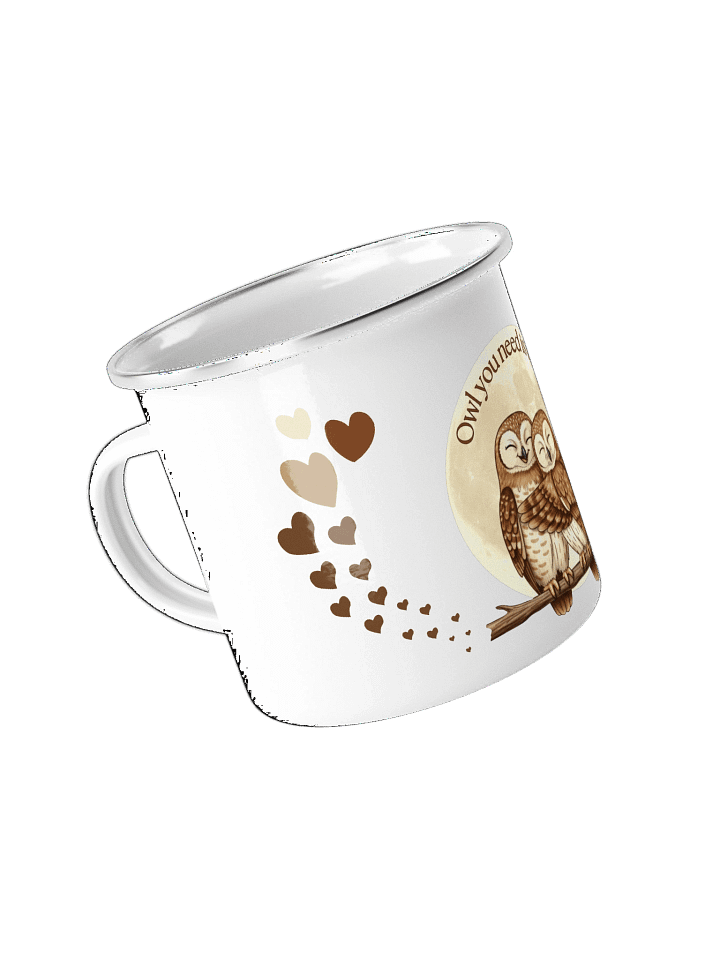Owl Love Enamel Mug product image (2)