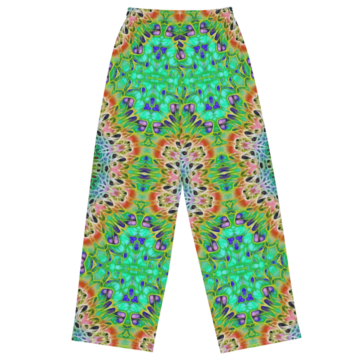 Green Orange Kaleidoscope Wideleg Pants product image (1)