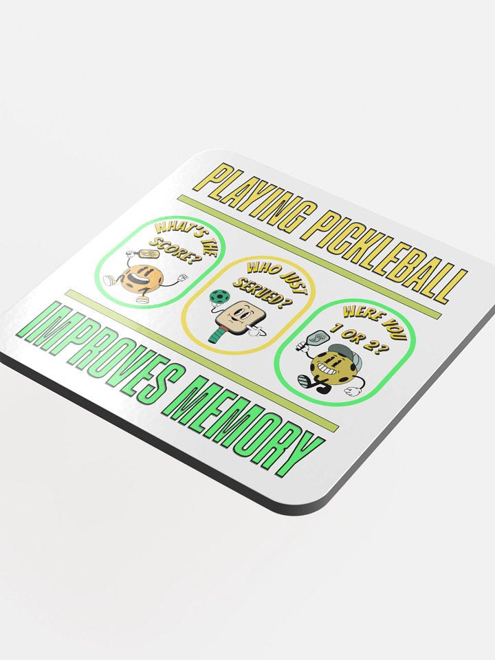 Playing Pickleball Improves Memory Coasters product image (1)