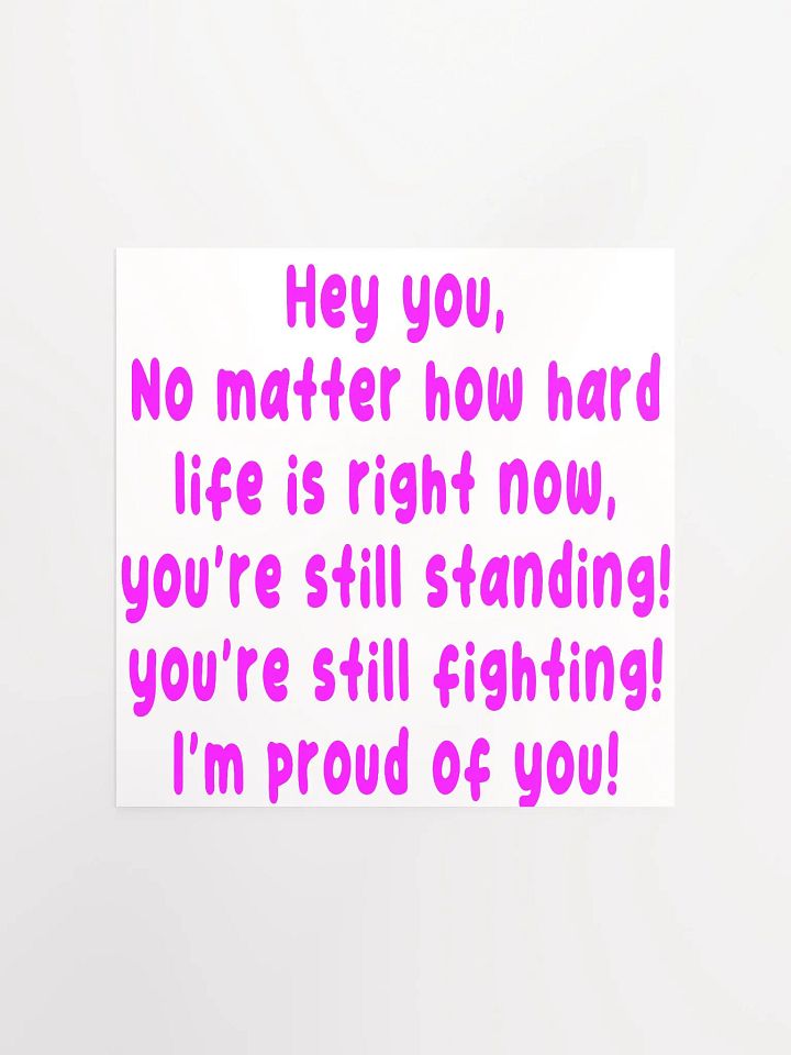 hey you poster - pink product image (5)