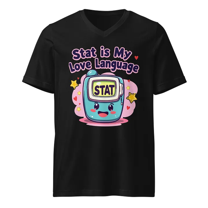 STAT Love: Playful Monitor V-Neck Tee product image (1)