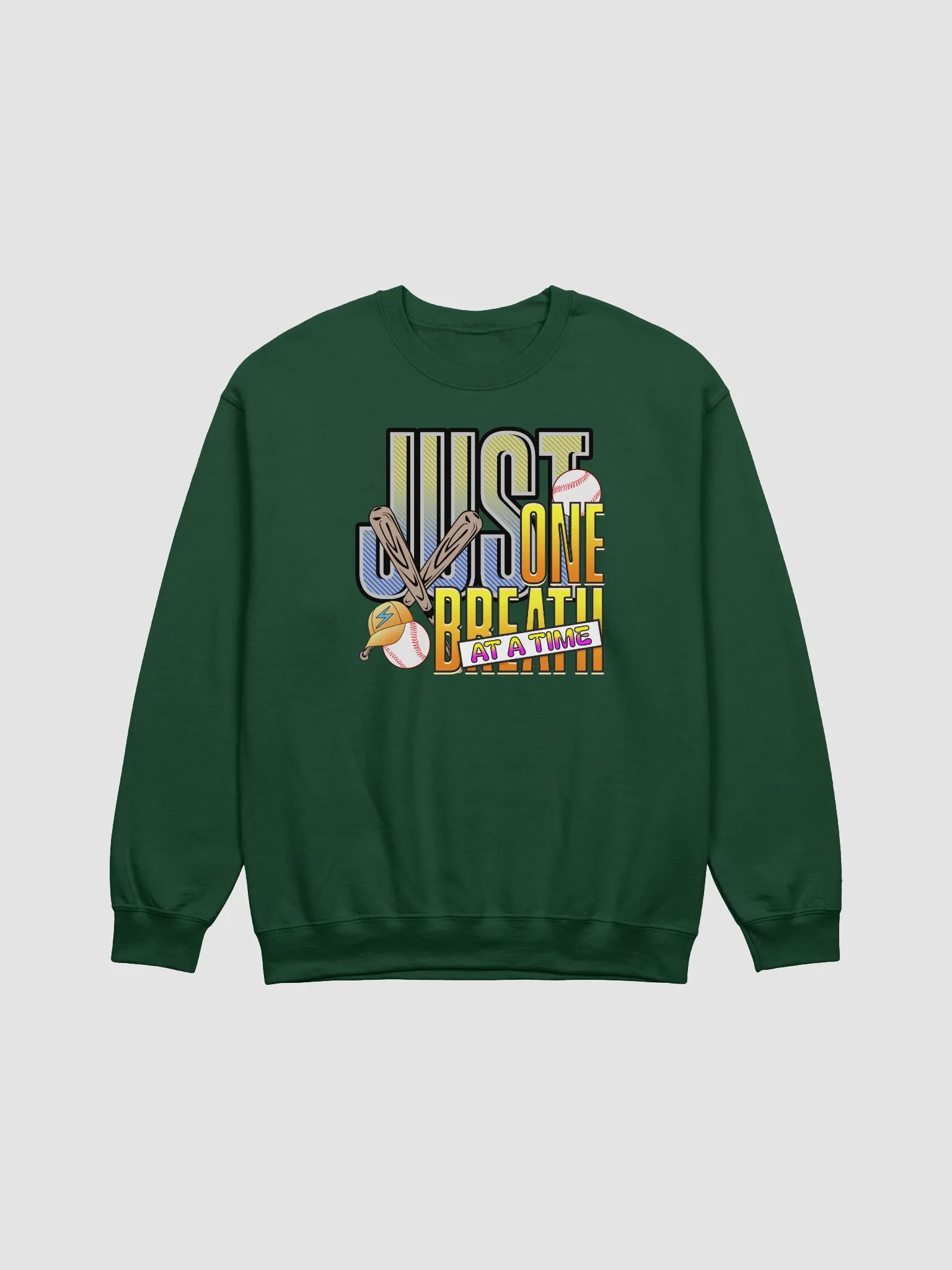 Just One Breath At A Time Baseball Playful Sweatshirt product image (3)