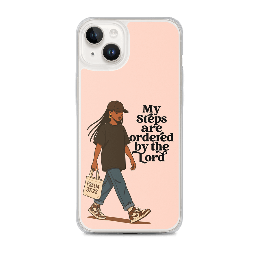 My Steps Are Ordered by the Lord iPhone Clear Case product image (1)