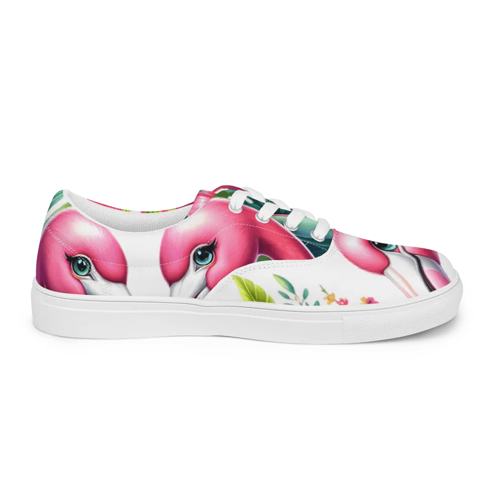 Tropical Flamingo Love Lace-Up Shoes product image (9)
