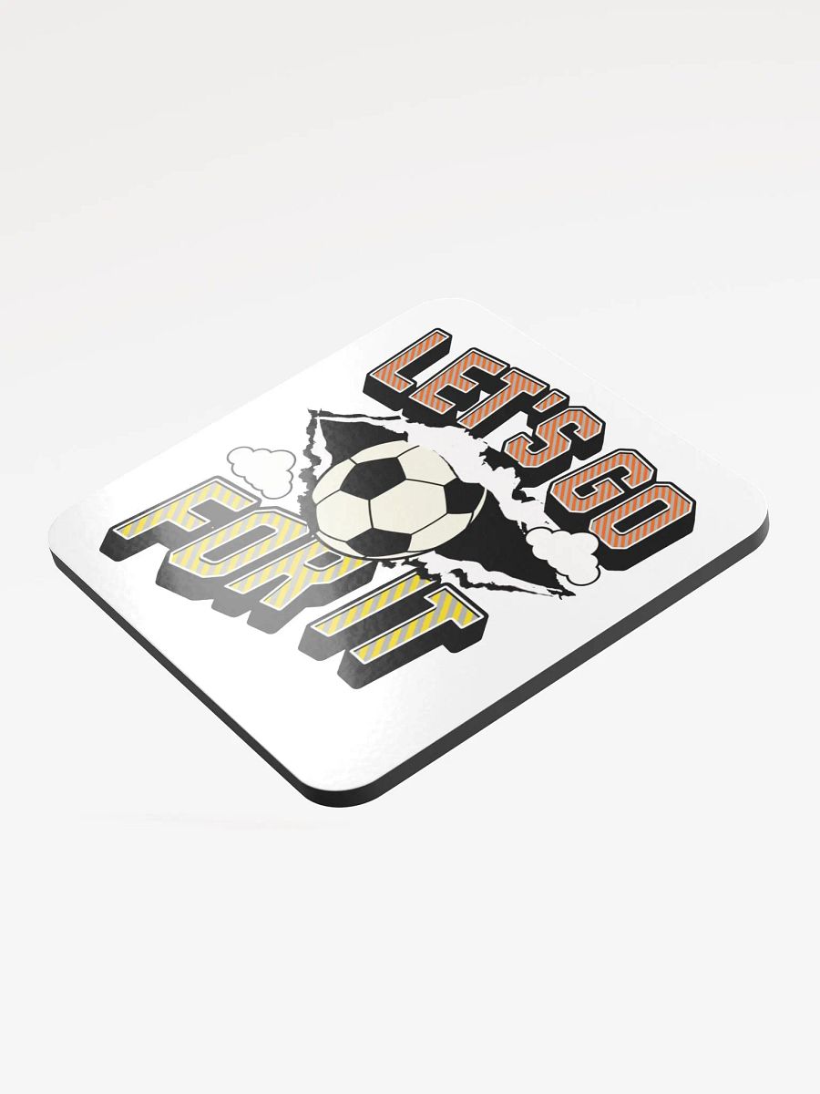 Lets Go For It Soccer Spirit Glossed Coaster product image (3)
