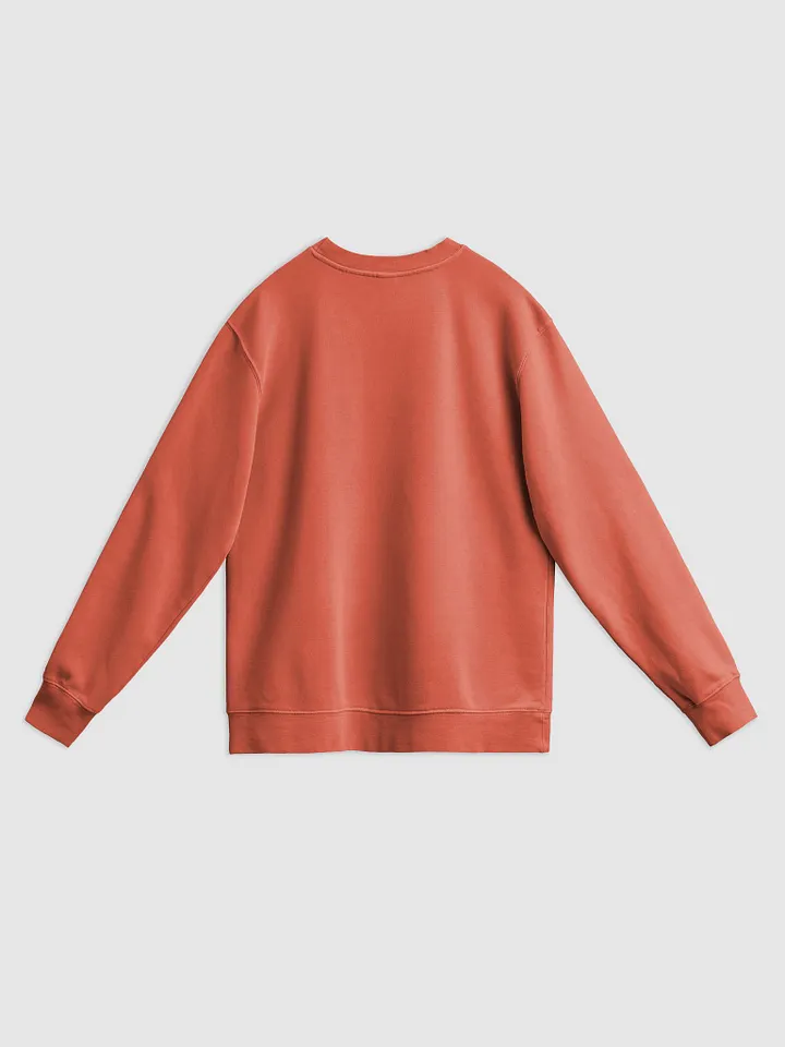 *not* mentally linear (sm. lined design, #6D1616) printed pigment crewneck product image (4)