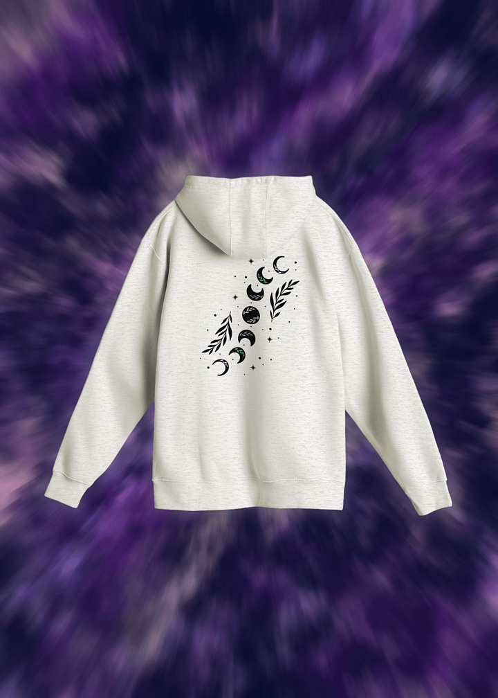 Celestial Blossom Crescent Hoodie Light product image (17)