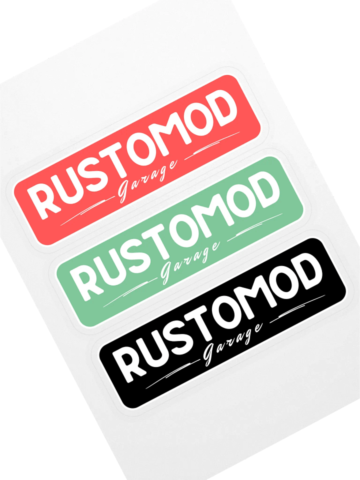 Rustomod Garage Logo Sticker Sheet product image (1)