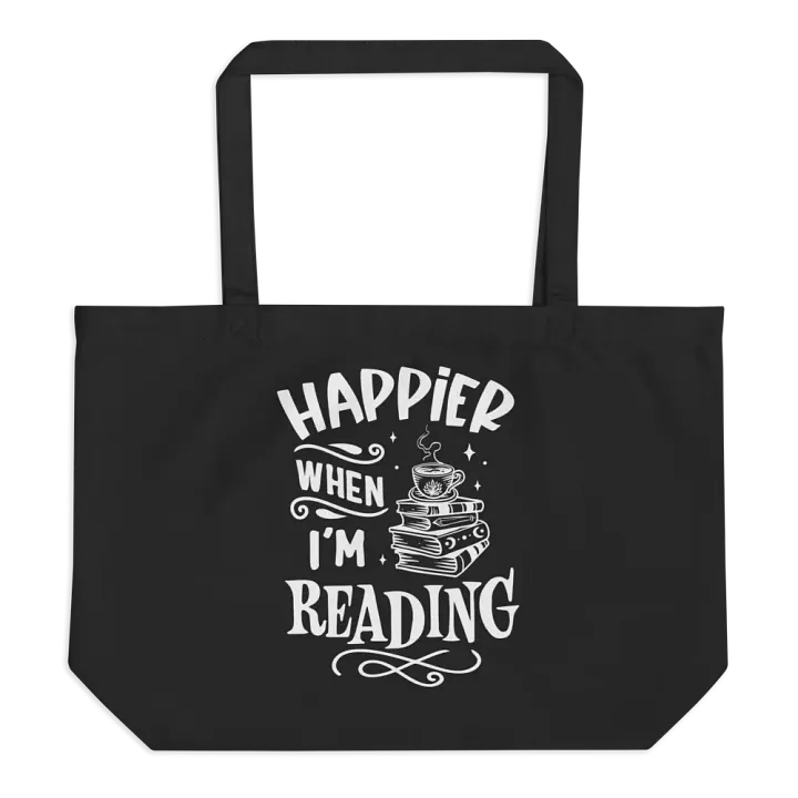 Happier When I'm Reading Bag product image (1)