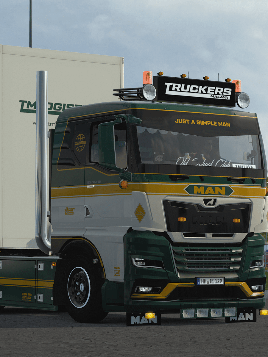 ETS2 - MAN TGX 2020 GN, GM, GX + Multicolor Skin (Gloss & matte color) for SCS & New RIGID & Trailer by KAST product image (1)