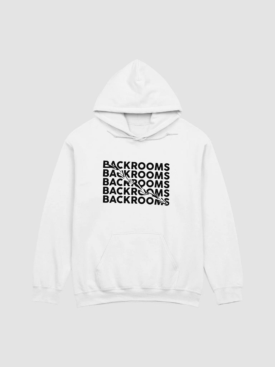 Party Pooper Backrooms White Hoodie product image (1)