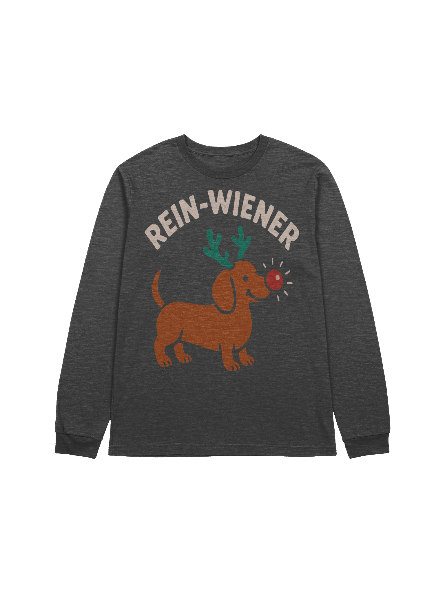 “Rein-Wiener” Dachshund Christmas Long-Sleeve Tee product image (1)