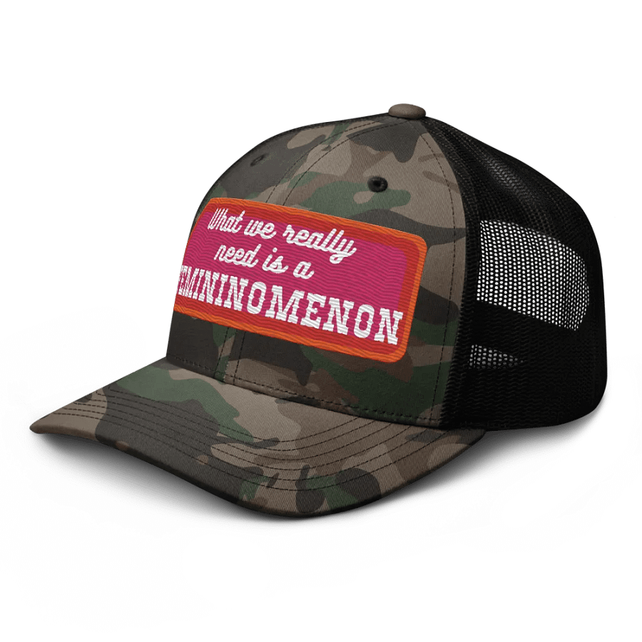 Femininomenon Camo Trucker Hat. product image (5)