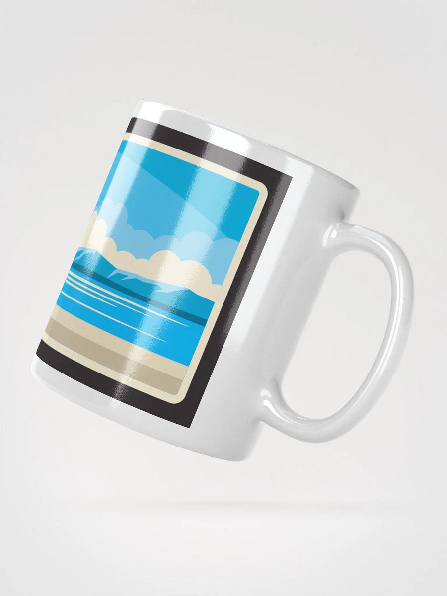 Burdur Cityscape Art Mug - Turkish Mountain and Lake View Design product image (6)
