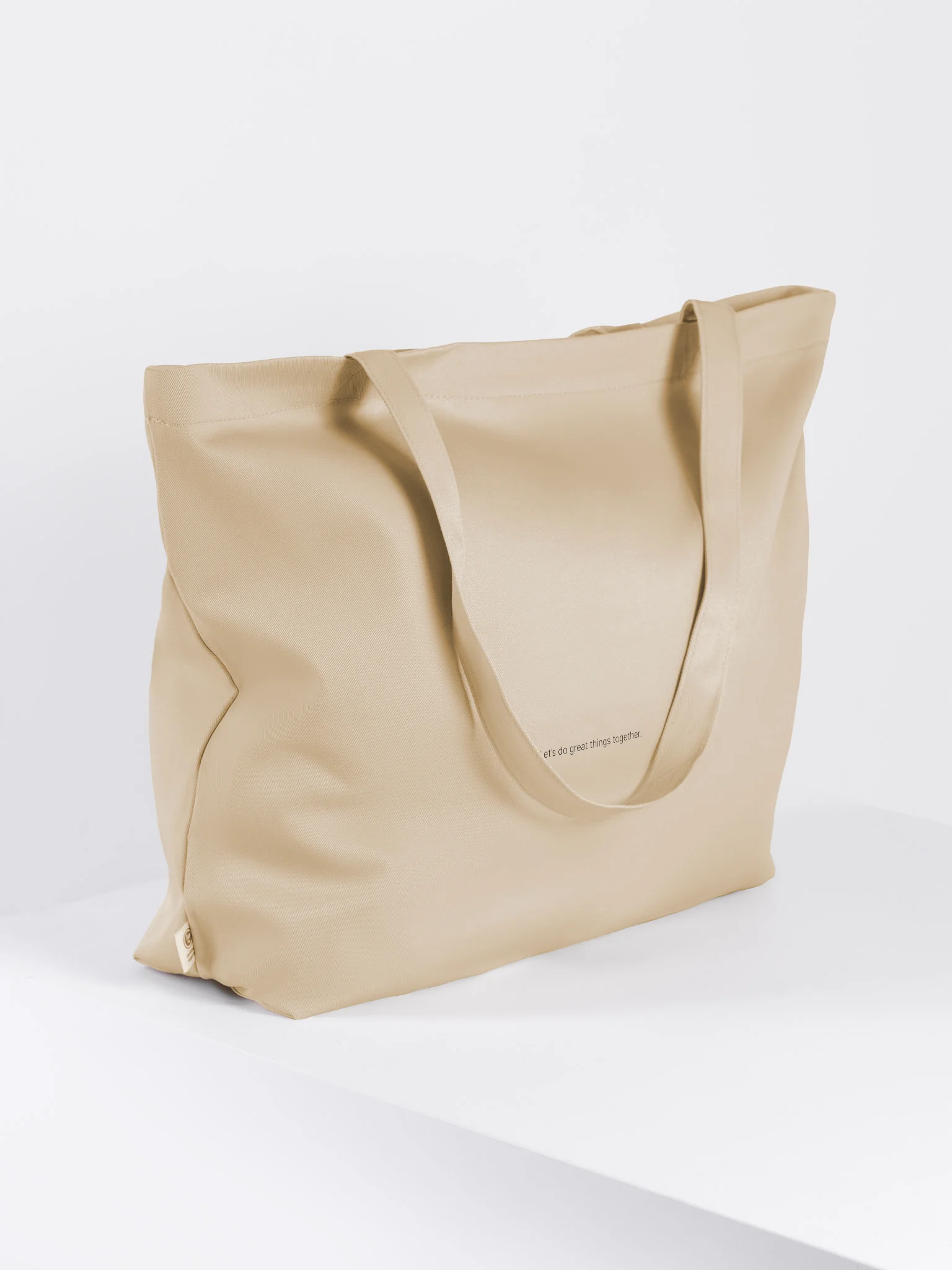 Midnight Canvas Tote Bag - Let’s do great things together. product image (4)