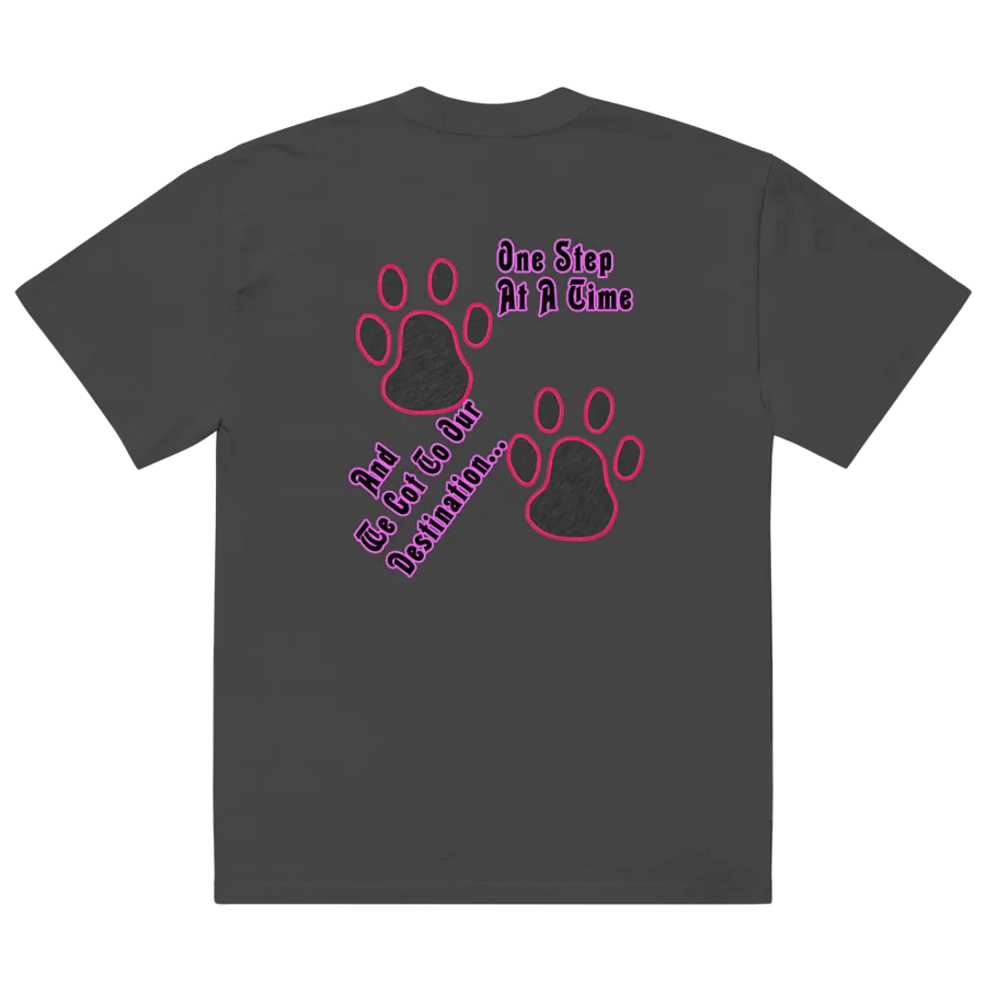 Glow Cat T-Shirt, Paw Print Tee, Inspirational Cat Shirt, Animal Lover Tee, Step by Step Shirt, Motivational Pet Tee product image (6)