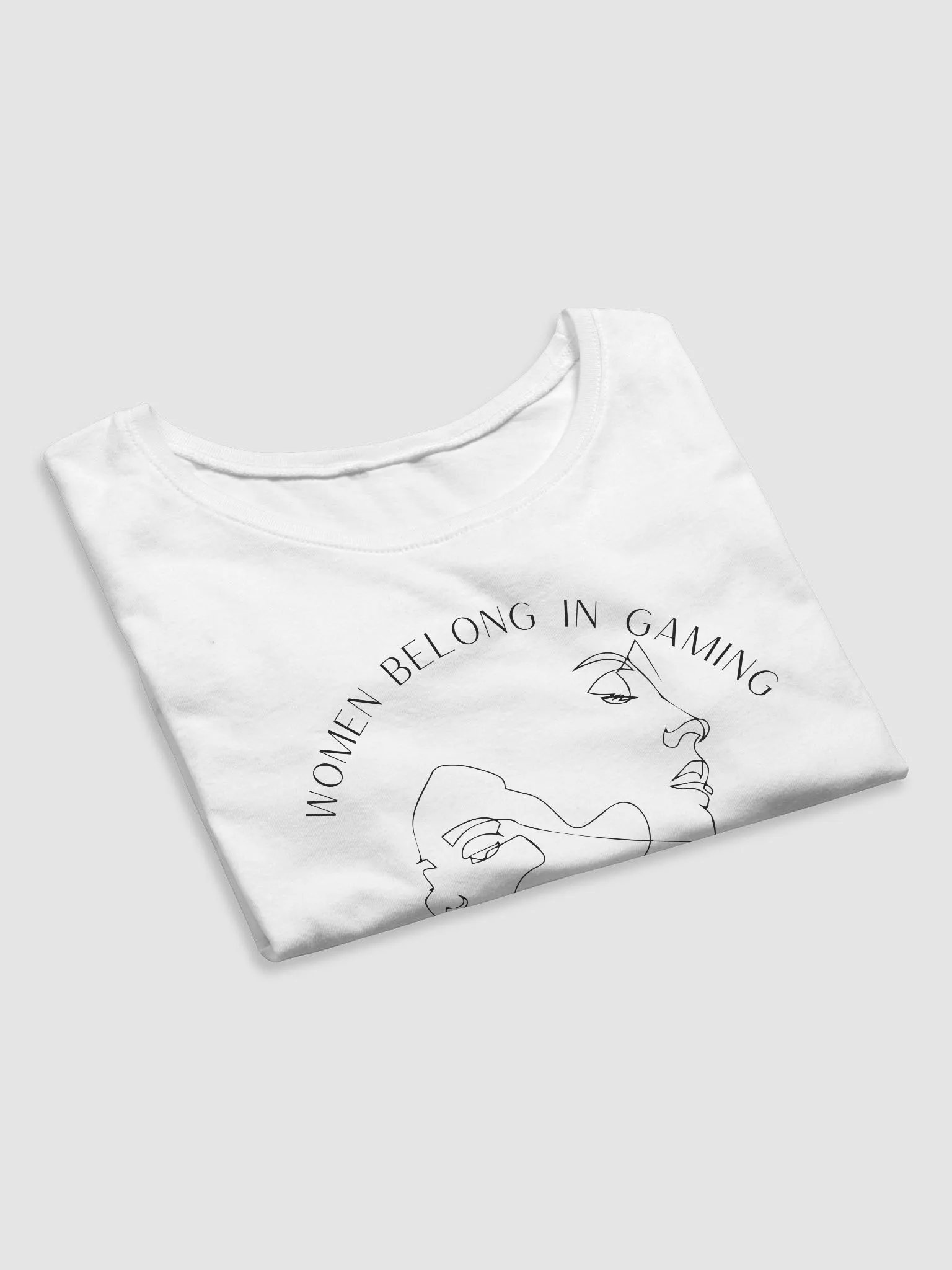 Women Belong In Gaming Cropped Tee product image (4)