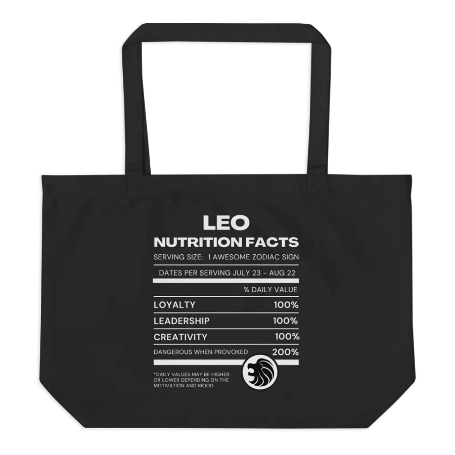 Leo Nutrition Facts Tote product image (1)